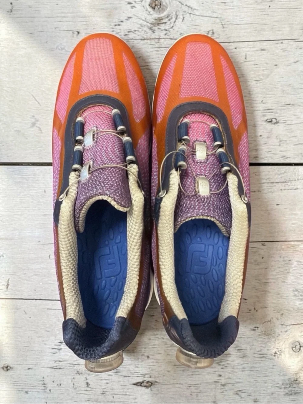 FootJoy Empower Boa 98004K Mesh Adjustable laces Golf Shoes 7 1/2 medium EUC